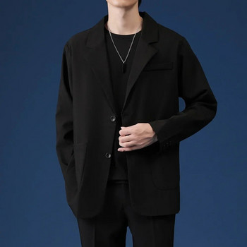 Μπλέιζερ Ανδρικά υπερμεγέθη άνοιξη φθινόπωρο Κορεάτικη μόδα κοστούμι casual μπουφάν Streetwear Ανδρικά ρούχα Ανδρικά σακάκια με μονό στήθος ελαφρύ