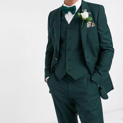 2024 Νέο στυλ Μαύρο Ασημί Γκρι Κέντημα Γαμπρού Σμόκιν Γαμπρούς Ανδρικά κοστούμια χορού γαμπρού (Σακάκι+παντελόνι+γιλέκο)