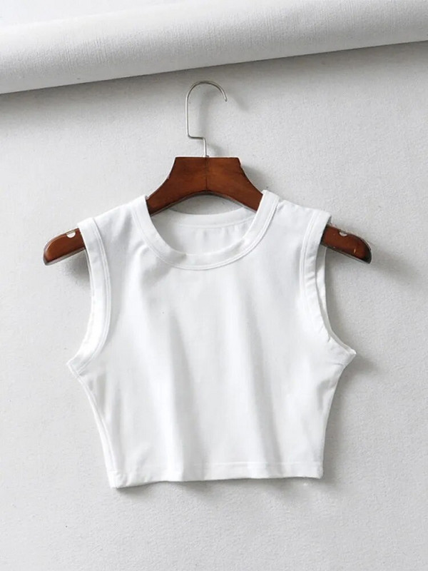 vasaros vintažiniai balti apkarpyti viršutiniai moteriški baikerių juodi pankai seksualūs korėjietiški gatvės drabužiai sutrumpinti moteriški drabužiai be rankovių