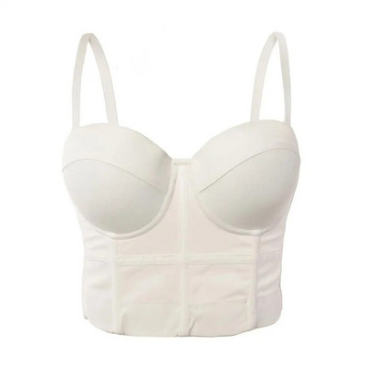 Σέξι μαύρο διαφανές σουτιέν με πλέγμα Push Up Γυναικείο κορσέ κορσέ γυναικείο σωληνάκι Μπουστάκι Σουτιέν Club Party Crop Top Εσώρουχα Plus Size