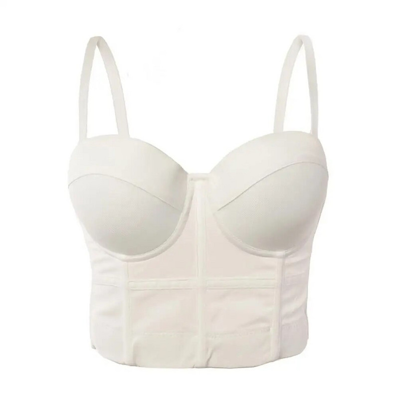 Σέξι μαύρο διαφανές σουτιέν με πλέγμα Push Up Γυναικείο κορσέ κορσέ γυναικείο σωληνάκι Μπουστάκι Σουτιέν Club Party Crop Top Εσώρουχα Plus Size