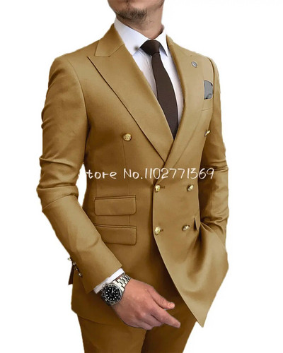 Kahe rinnaga ärimeeste kostüüm Burgundia kaheosaline Slim Fit kvaliteetne ülikond pulmapeoks ballile meeste ülikonnad, kostüüm Homme