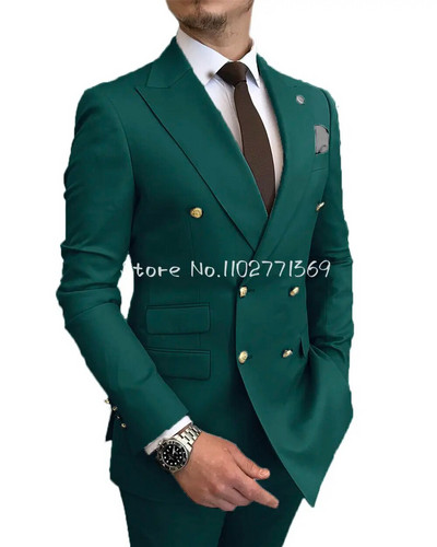 Kahe rinnaga ärimeeste kostüüm Burgundia kaheosaline Slim Fit kvaliteetne ülikond pulmapeoks ballile meeste ülikonnad, kostüüm Homme