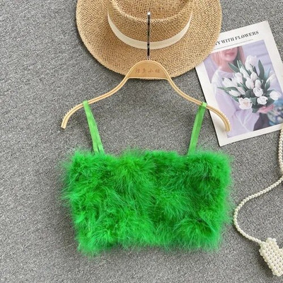 Prašmatnus pūkuotas korėjietiškas mados Camis Hotsweet Bastier korsetas Seksualus apatinis trikotažas Plonas, mielas vakarėlis, atostogos, moteriškas kirpimas