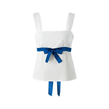 Vintage Y2K Milkmaid Camisole Top Y2K Fairy Grunge Μίνι γιλέκο με εξώπλατο γραβάτα, ρετρό αισθητική γυναικεία Crop τοπ Streetwear