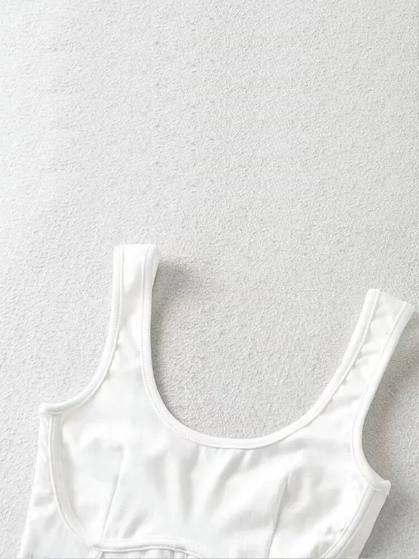 Γυναικεία μπλούζα ρεζερβουάρ κορσέ με διχτυωτό λεπτομέρεια Διχτυωτό μπλουζάκι Εφαρμοσμένο Crop Top