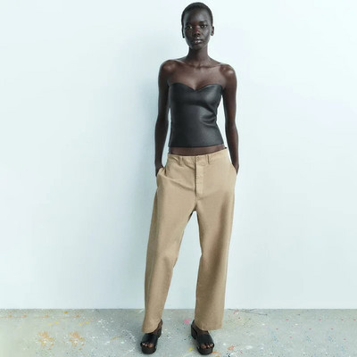 Krüptograafiline mood Vintage Olkaimeta Kuldsed Crop Tops Peoklubi rõivad naistele Tube vest Seksikad seljata rinnaga topid Y2K