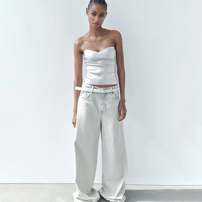 Krüptograafiline mood Vintage Olkaimeta Kuldsed Crop Tops Peoklubi rõivad naistele Tube vest Seksikad seljata rinnaga topid Y2K