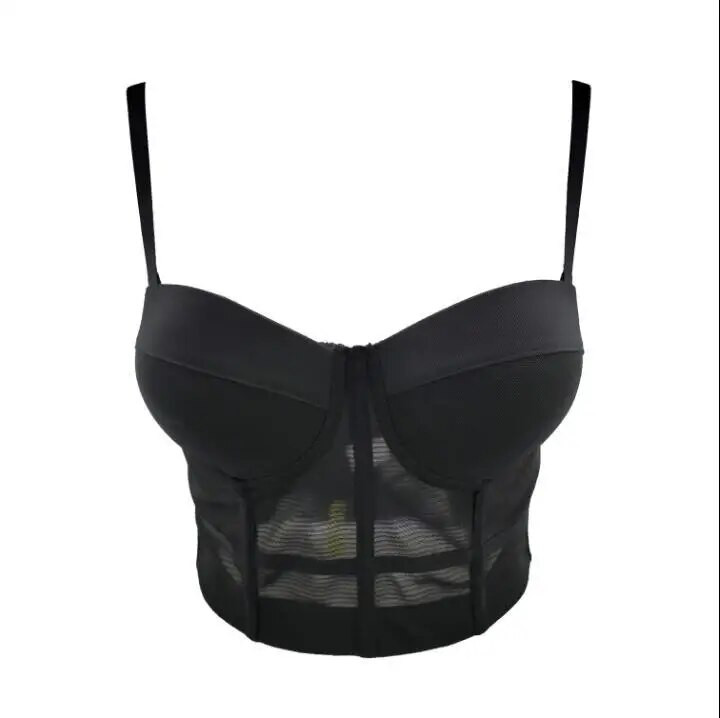 Korsetas Gothic Sexy Camisole Top Moteriška Madinga Aukšto Liemens Slim Crop Top Moteriška Vakarėlis Temperamentas Kelionė į darbą Kamiole Moteriška Topas