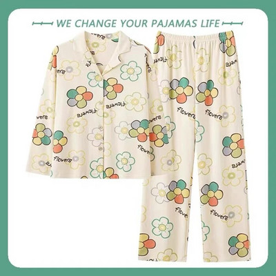 Zimski karirani set ženskih pidžama odijelo s mekim ležernim džemperom Ženske hlače s dugim rukavima Odjeća za spavanje Kućna odjeća Pidžame