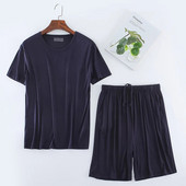 Meeste magamisriided Pidžaama Modal T-särgi topid lühikeste pükstega Koduriiete ülikond Lühikeste varrukatega lühikesed püksid vabaaja 8xl suures suuruses pidžaamakomplekt meestele