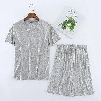 Meeste magamisriided Pidžaama Modal T-särgi topid lühikeste pükstega Koduriiete ülikond Lühikeste varrukatega lühikesed püksid vabaaja 8xl suures suuruses pidžaamakomplekt meestele