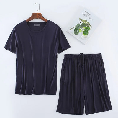Meeste magamisriided Pidžaama Modal T-särgi topid lühikeste pükstega Koduriiete ülikond Lühikeste varrukatega lühikesed püksid vabaaja 8xl suures suuruses pidžaamakomplekt meestele
