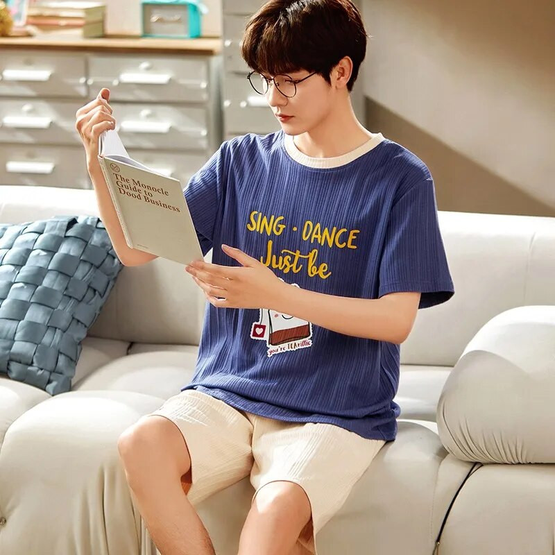 Suure suurusega 3XL suvepüksid noortele meestele puuvillased magamisriided vabaaja pidžaamad poistele Mood Loungewear Pidžaamad teismelistele meestele