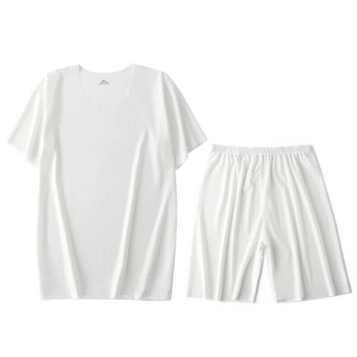 Muška pidžama od ledene svile, majica i hlača, set od 2 komada / set kod kuće, spavaćica kratkih rukava, velika ljetna tanka pidžama, odijelo za spavanje