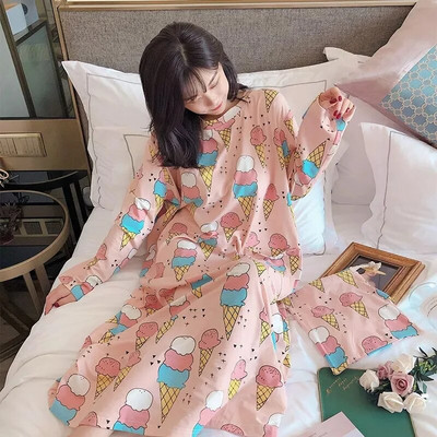 Sügisene talvine flanellist naiste pidžaamakomplekt, fliisist pidžaama, paksendatud soe pluss samet naiste koduriiete komplekt armas armas pidžaama