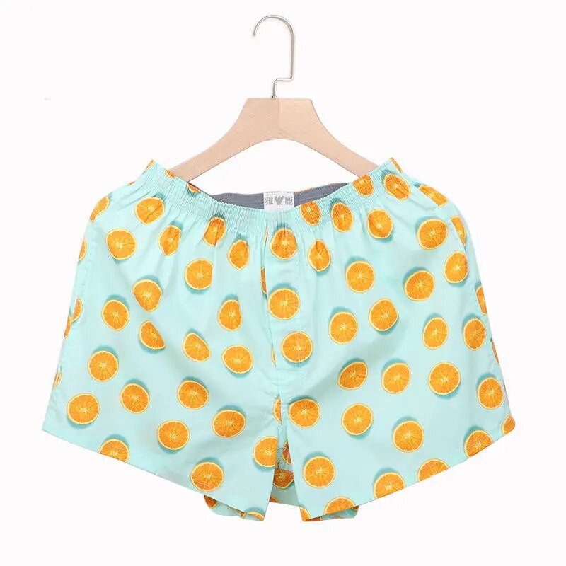 Avaleht Pidžaama lühikesed püksid Meeste magamisriided Lahtised elastsed aluspüksid Puuvill Mugavad hingavad bokserid Meeste vabaaja aluspüksid