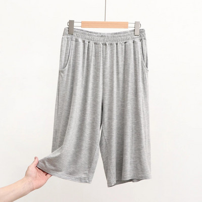 Modalne muške sportske salonske hlače Ležerne rastezljive široke kratke hlače za spavanje do koljena za muškarce Mekano i udobno donje rublje za muškarce