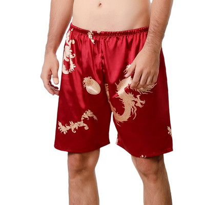 Нова лятна секси имитация на копринени свободни панталони Пижами Удобни мъжки долнища за сън Домашни плажни парти шорти Пижами SGWT1