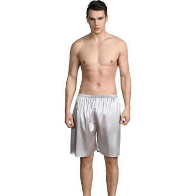 Nova ljetna seksi pidžama od imitacije širokih hlača od svile, udobne muške donjice za spavanje, kućne kratke pidžame za zabavu na plaži SGWT1