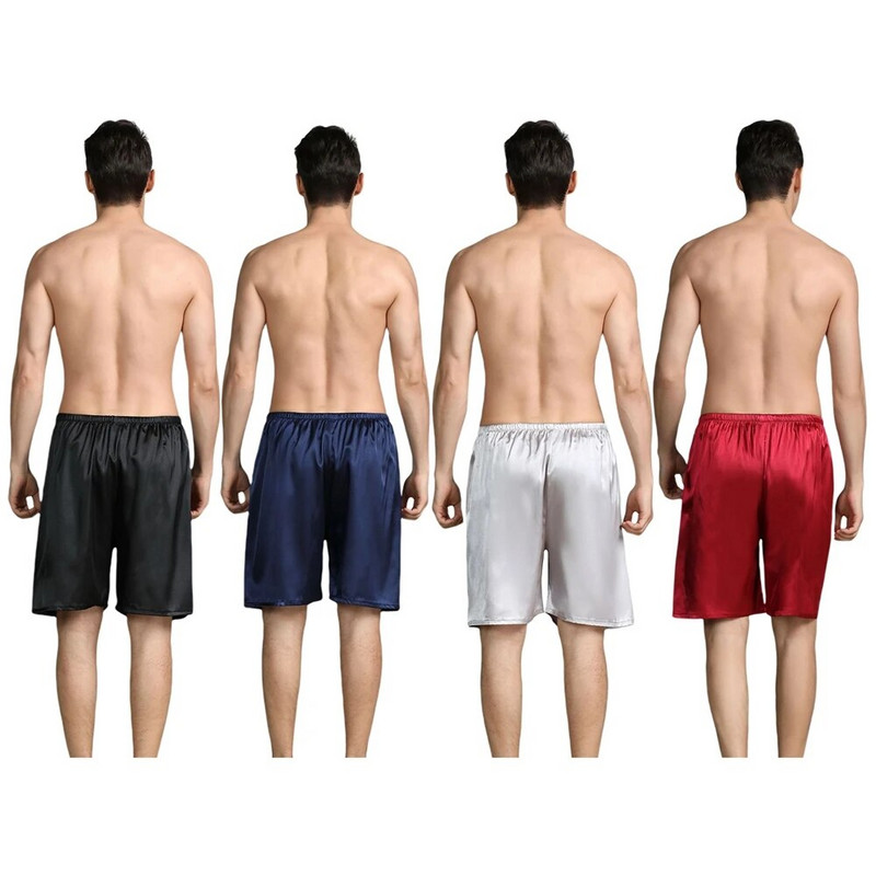 Nova ljetna seksi pidžama od imitacije širokih hlača od svile, udobne muške donjice za spavanje, kućne kratke pidžame za zabavu na plaži SGWT1