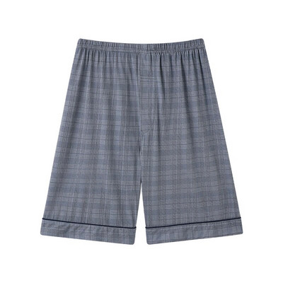 L-4XL Vyriškos megztos medvilnės trumpos kelnės languotos miego kelnės Vyriškos pižamos kelnės apatinės miegui Pižamos Vyrams Laisvos Pijama Hombre