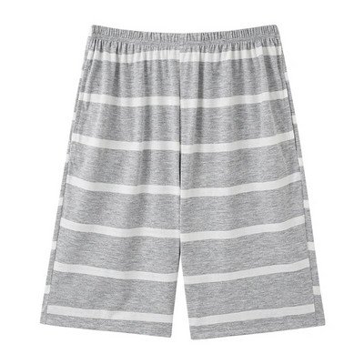 L-4XL Vyriškos megztos medvilnės trumpos kelnės languotos miego kelnės Vyriškos pižamos kelnės apatinės miegui Pižamos Vyrams Laisvos Pijama Hombre