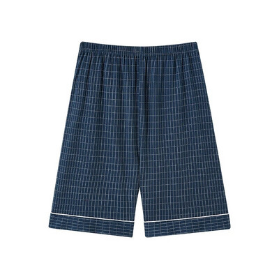 L-4XL Vyriškos megztos medvilnės trumpos kelnės languotos miego kelnės Vyriškos pižamos kelnės apatinės miegui Pižamos Vyrams Laisvos Pijama Hombre