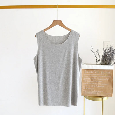 Modal Nightwear Koduriided Särk Vest Varrukateta Magamisriided Ümarkaelus PLUS SUURUS Salongirõivad Top Koduriided vabaaja õues 6XL