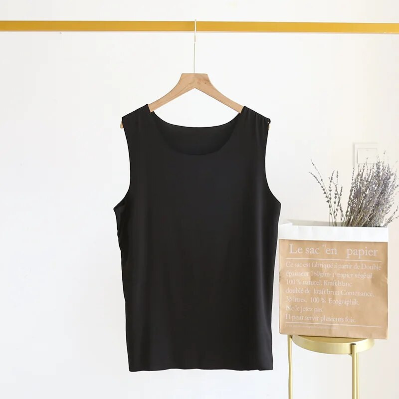 Modal Nightwear Koduriided Särk Vest Varrukateta Magamisriided Ümarkaelus PLUS SUURUS Salongirõivad Top Koduriided vabaaja õues 6XL