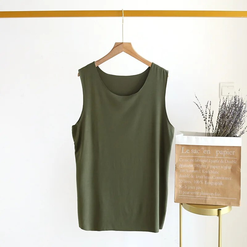 Modal Nightwear Koduriided Särk Vest Varrukateta Magamisriided Ümarkaelus PLUS SUURUS Salongirõivad Top Koduriided vabaaja õues 6XL