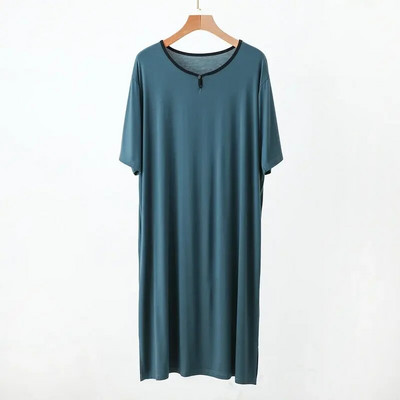 Modalna pidžama Camisolas Muška ljetna spavaćica Tanka pidžama haljina kratkih rukava Široka kućna odjeća Muška spavaćica Noćna haljina