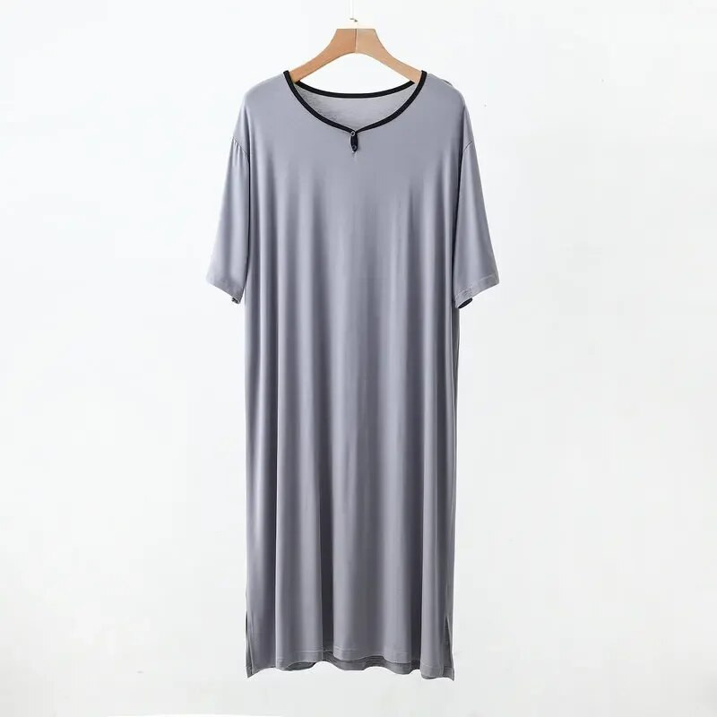 Modalna pidžama Camisolas Muška ljetna spavaćica Tanka pidžama haljina kratkih rukava Široka kućna odjeća Muška spavaćica Noćna haljina