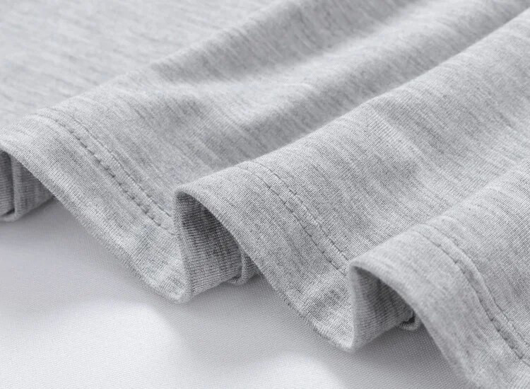 Gamyklos didmeninė prekyba Modalais vyriški pavasario / rudens marškinėliai su apvaliu kaklu, ploni laisvi didesnio dydžio miegui tinkantys vyriški marškinėliai