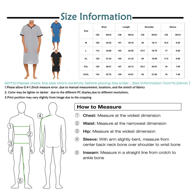 Meeste magamisriided Lühikeste varrukatega O Kaelusega Taskuga Öösärk avar põlvedeni Öösärk Koduriided Soojad Riided Meeste Pidžaamadele Rüü Ning