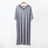 Ανδρικές πιτζάμες Κοντό νυχτερινό φόρεμα Modal Ανδρικό μανίκι Λεπτό καλοκαιρινό πυζά νυχτικό Camisolas Homewear Loose