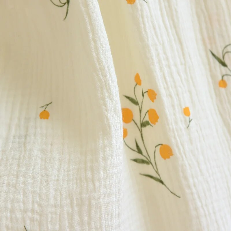 Pidžaama unekleit naistele kevadiseks ja sügiseks pikkade varrukatega puuvillase kandilise kaelusega avar ja armas pidžaama pikk kodukleit