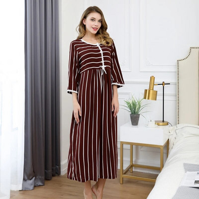 Moteriški naktiniai marškiniai medvilniniai apatiniai trumpomis rankovėmis taškiniai naktiniai drabužiai Moteriški pižamos namų drabužiai chalatai didesnio dydžio naktiniai marškiniai