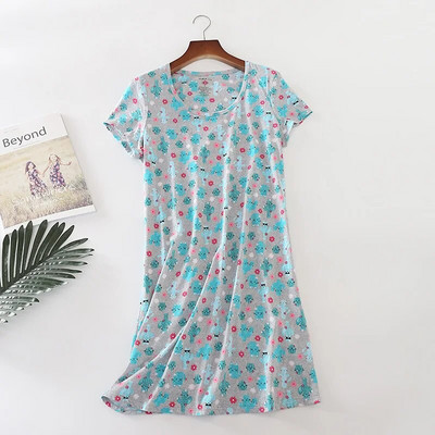 Višebojne slatke ženske spavaćice kratkih rukava Ljetna kućna odjeća Pidžame Pamučne spavaćice Pidžame Ženske seksi majice za spavanje