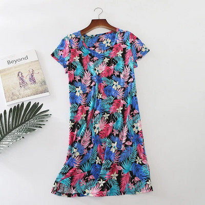 Višebojne slatke ženske spavaćice kratkih rukava Ljetna kućna odjeća Pidžame Pamučne spavaćice Pidžame Ženske seksi majice za spavanje