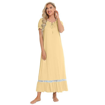 Bijela vintage spavaćica za žene Široka spavaćica haljina za spavanje Duga spavaćica haljina za spavanje Retro stara viktorijanska ženska spavaćica