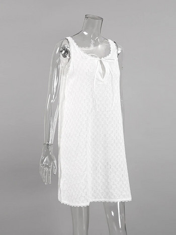 Hiloc συνονθύλευμα δαντέλα Σέξι υπνοδωμάτια Βαμβακερό νυχτερινό φόρεμα Γυναικείο νυχτικό Λευκό μίνι φόρεμα Γυναικείο νυχτικό Γυναικεία εσώρουχα 2022