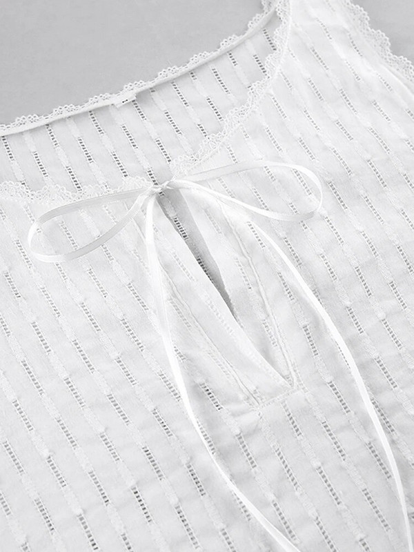 Hiloc Patchwork Lace Seksikas magamisriided Puuvillane Öökleit Naiste Öökleit Valge Minikleit Naiste Öösärk Naiste Pesu 2022