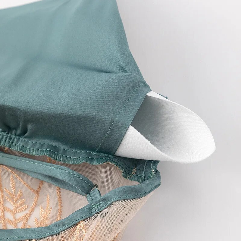 Spavaćica na naramenice Seksi spavaćica bez leđa Kućni ogrtač Ljeto Ženska satenska čipkana spavaćica Ogrtač Noćna haljina Donje rublje