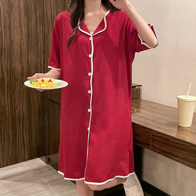 CAIYIER suvine siidist öösärk naistele vabaaja ühevärvilised naiste magamissärgid suures suuruses 4XL öösärk tüdrukutele aluspesu riided