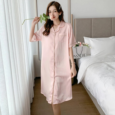 Plus Ljetne ženske svilene spavaćice Haljina velikih veličina Košulja za spavanje Ženske satenske spavaćice Košulje za spavanje Pidžame Odjeća za spavanje 6XL