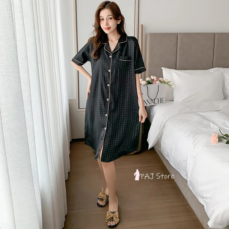 Plus Ljetne ženske svilene spavaćice Haljina velikih veličina Košulja za spavanje Ženske satenske spavaćice Košulje za spavanje Pidžame Odjeća za spavanje 6XL