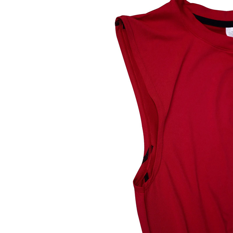 Quick Dry Meeste varrukateta välijooksusärgid Jõusaali Fitness Tankid Spordirõivad Kompressioon Kõrgeelastne Sport Jooksuvest