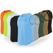 Bėgimo viršūnės vyrų vasaros sportui gimnastikos liemenė Greitai išdžiūva treniruotė, treniruotė, treniruokliai, vyriški kūno rengybos marškinėliai be rankovių