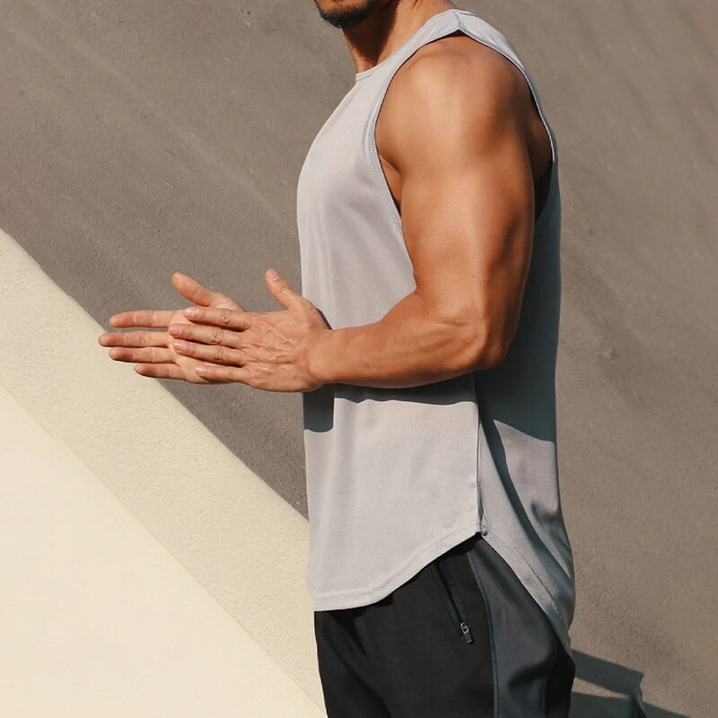 2023 Γυμναστήριο Αμάνικα Πουκάμισα Ανδρικά Αθλητικά Bodybuilding Ανδρικά Μονά Ρούχα Προπόνηση Προπόνηση Γιλέκο μυϊκής γυμναστικής για τρέξιμο Tanktop
